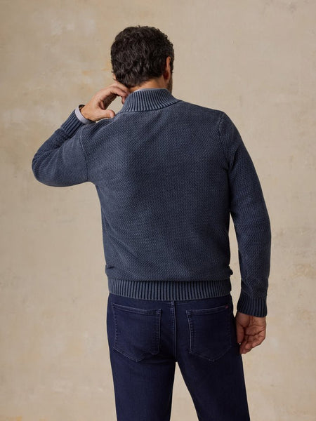 Faherty Sunwashed Dockside Sweater - Abyss Navy - nineNORTH