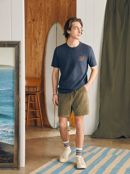 Faherty Sunwashed Graphic Tee / Dune Navy - nineNORTH | Men's & Women's Clothing Boutique
