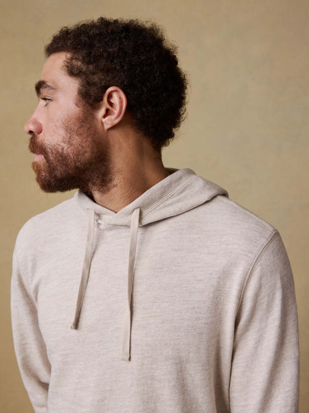 Faherty Sunwashed Organic Hoodie - Oat Plains Heather - nineNORTH | Men's & Women's Clothing Boutique