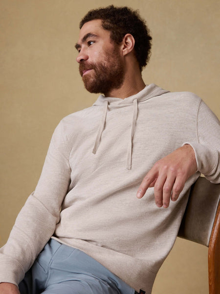 Faherty Sunwashed Organic Hoodie - Oat Plains Heather - nineNORTH | Men's & Women's Clothing Boutique