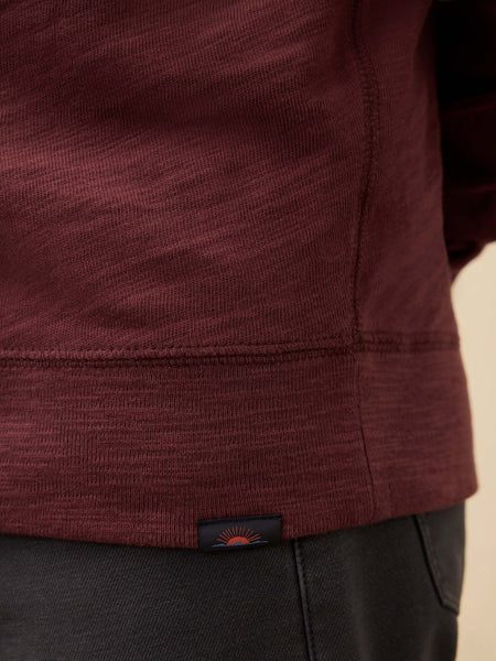 Faherty Sunwashed Slub Hoodie / Mahogany - nineNORTH | Men's & Women's Clothing Boutique