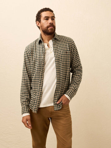 Faherty Super Brushed Flannel / Pinewood Gingham - nineNORTH | Men's & Women's Clothing Boutique