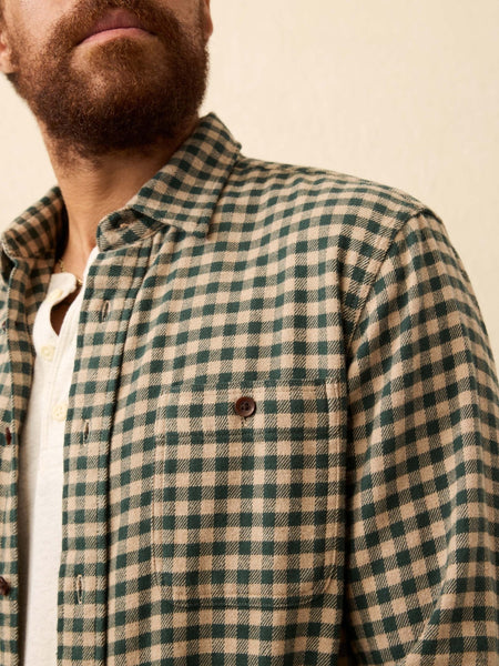 Faherty Super Brushed Flannel / Pinewood Gingham - nineNORTH | Men's & Women's Clothing Boutique