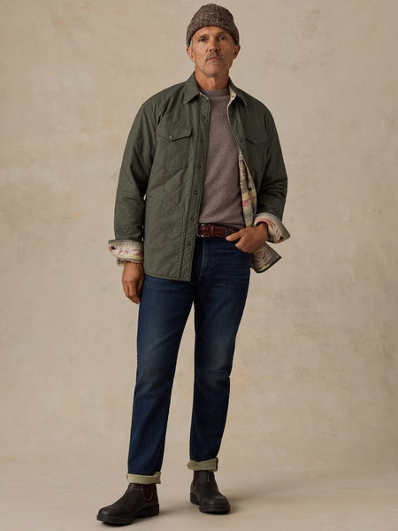 Faherty Thunder Voice Eagle Reversible Bondi Jacket - Pinyon Ridge Green - nineNORTH
