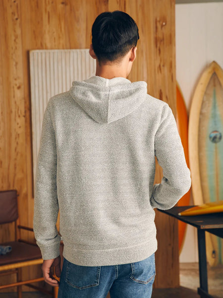 Faherty Whitewater Full Zip Hoodie / Grey Shell Loop - nineNORTH | Men's & Women's Clothing Boutique