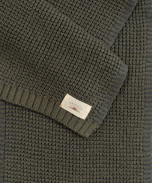 Faherty Winter Waffle Scarf / Forest - nineNORTH | Men's & Women's Clothing Boutique