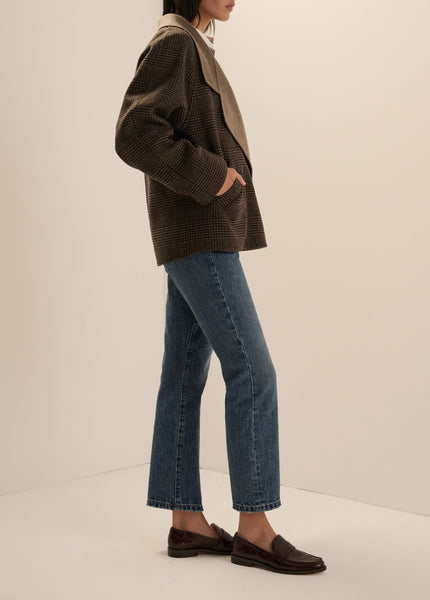 Favorite Daughter The Cameron Coat - Ganache Houndstooth - nineNORTH