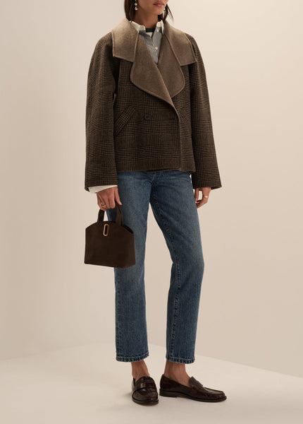 Favorite Daughter The Cameron Coat - Ganache Houndstooth - nineNORTH