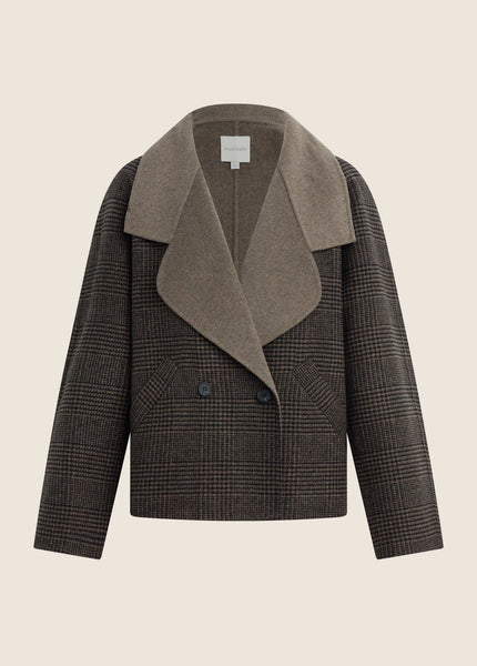 Favorite Daughter The Cameron Coat - Ganache Houndstooth - nineNORTH