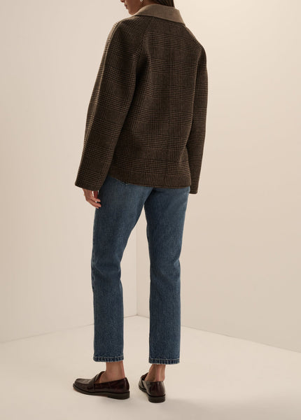 Favorite Daughter The Cameron Coat - Ganache Houndstooth - nineNORTH