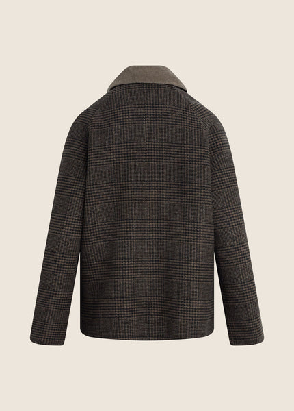Favorite Daughter The Cameron Coat - Ganache Houndstooth - nineNORTH