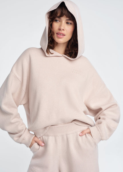Favorite Daughter The Cropped Fatigue Sisters Hoodie - Blush Pink - nineNORTH | Men's & Women's Clothing Boutique