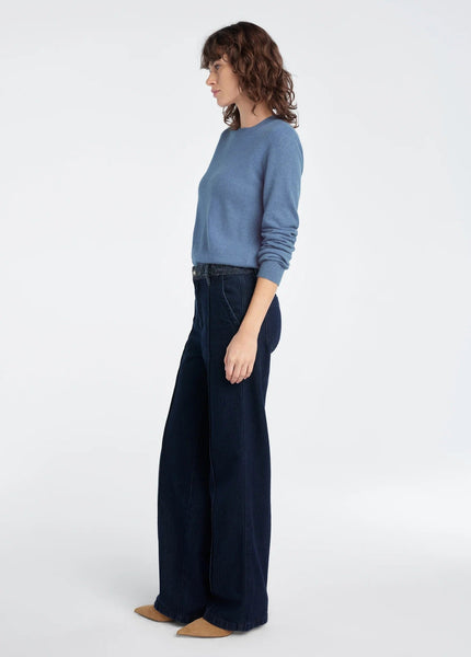Favorite Daughter The Favorite Cashmere Crew - River Blue - nineNORTH | Men's & Women's Clothing Boutique