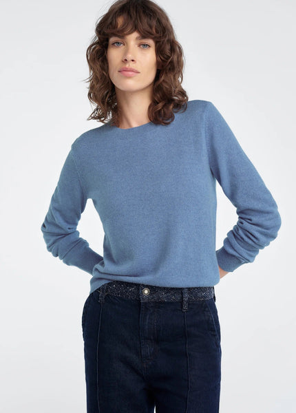 Favorite Daughter The Favorite Cashmere Crew - River Blue - nineNORTH | Men's & Women's Clothing Boutique