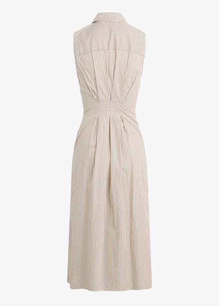 Favorite Daughter The Good Behavior Dress - Soft Taupe Stripe - nineNORTH | Men's & Women's Clothing Boutique