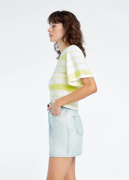 Favorite Daughter The Joanne Top - Green Tea Stripe - nineNORTH | Men's & Women's Clothing Boutique