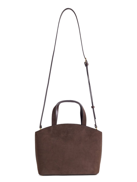 Favorite Daughter The Suede Heirloom Mini Tote - Chocolate - nineNORTH