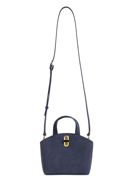 Favorite Daughter The Suede Heirloom Mini Tote - Midnight - nineNORTH