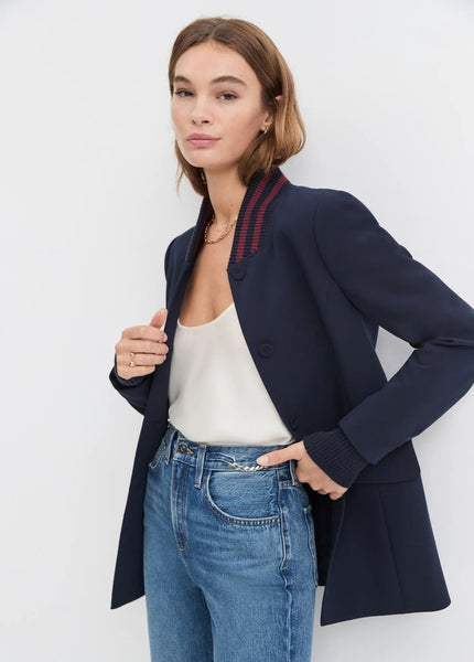 Favorite Daughter The Varsity Blazer - Navy Vino - nineNORTH | Men's & Women's Clothing Boutique