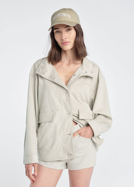 Favorite Daughter The Vegan Suede Margo Jacket - Bone - nineNORTH | Men's & Women's Clothing Boutique