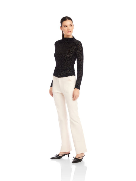 FIFTEEN TWENTY Khami Velvet Burnout Shirred Top / Leopard - nineNORTH | Men's & Women's Clothing Boutique