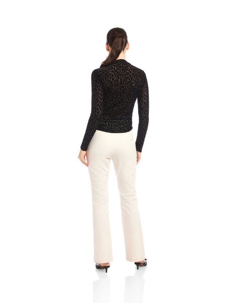 FIFTEEN TWENTY Khami Velvet Burnout Shirred Top / Leopard - nineNORTH | Men's & Women's Clothing Boutique