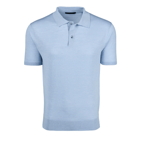 Greyson Napeague Short Sleeve Sweater Polo / Heron - nineNORTH | Men's & Women's Clothing Boutique