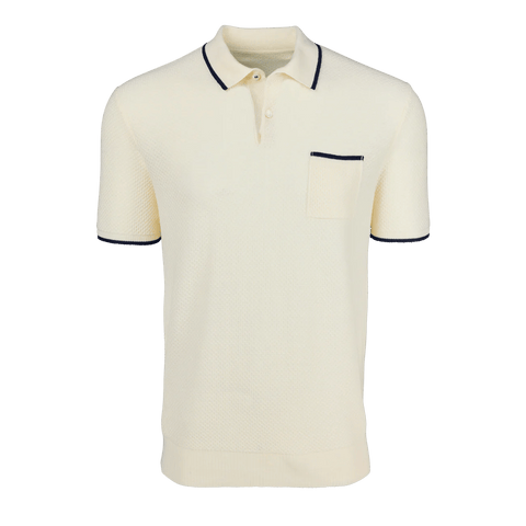 Greyson Seneca Short Sleeve Sweater Polo / Dune - nineNORTH | Men's & Women's Clothing Boutique