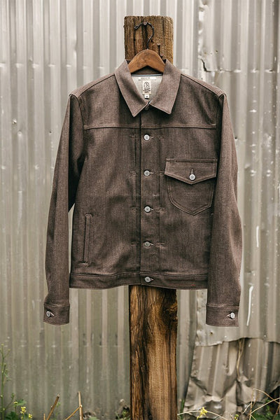 Hiroshi Kato The Blade 10.5oz Selvedge Jacket / Brown Raw - nineNORTH | Men's & Women's Clothing Boutique