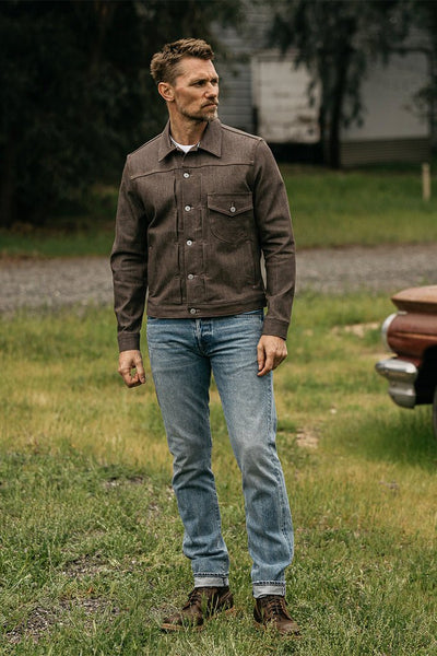 Hiroshi Kato The Blade 10.5oz Selvedge Jacket / Brown Raw - nineNORTH | Men's & Women's Clothing Boutique