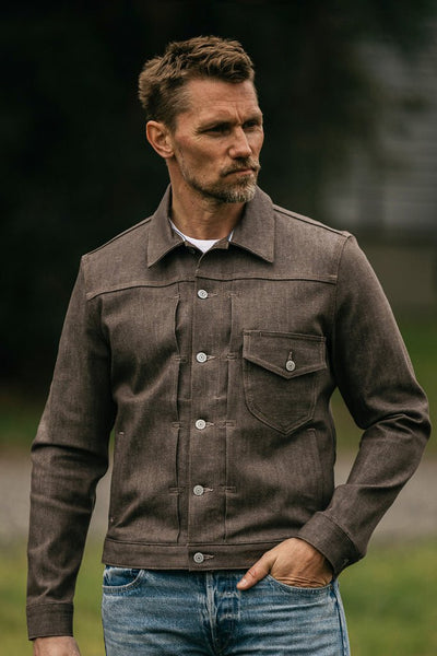 Hiroshi Kato The Blade 10.5oz Selvedge Jacket / Brown Raw - nineNORTH | Men's & Women's Clothing Boutique
