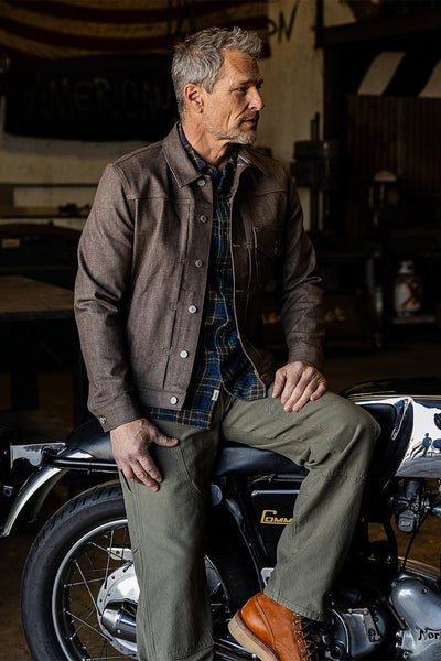 Hiroshi Kato The Blade 10.5oz Selvedge Jacket / Brown Raw - nineNORTH | Men's & Women's Clothing Boutique