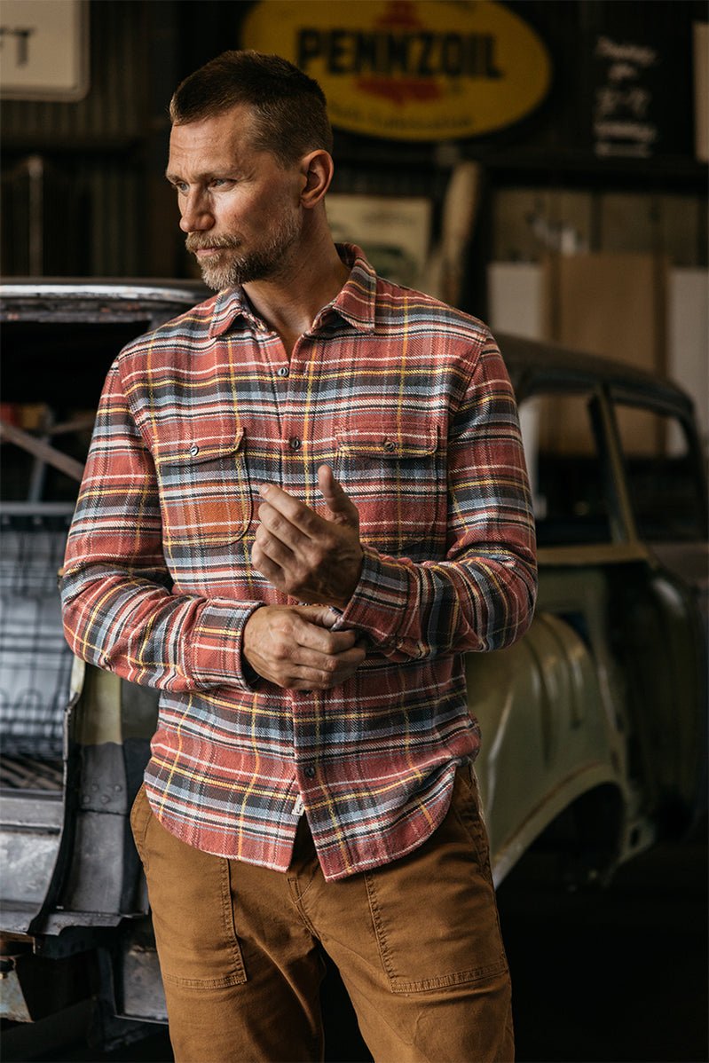 Hiroshi Kato The Brace Vintage Diamond Plaid / Ruby - nineNORTH | Men's & Women's Clothing Boutique