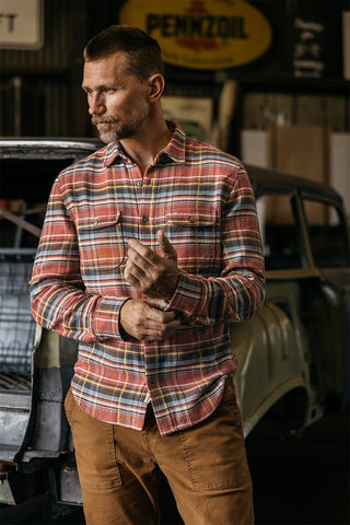 Hiroshi Kato The Brace Vintage Diamond Plaid / Ruby - nineNORTH | Men's & Women's Clothing Boutique