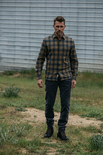 Hiroshi Kato The Pen Slim Stretch 16w Corduroy / Charcoal - nineNORTH | Men's & Women's Clothing Boutique