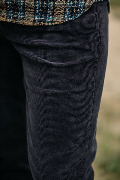 Hiroshi Kato The Pen Slim Stretch 16w Corduroy / Charcoal - nineNORTH | Men's & Women's Clothing Boutique
