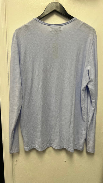 Velvet Simeon Raw Edge Cotton Club Tee / Mist