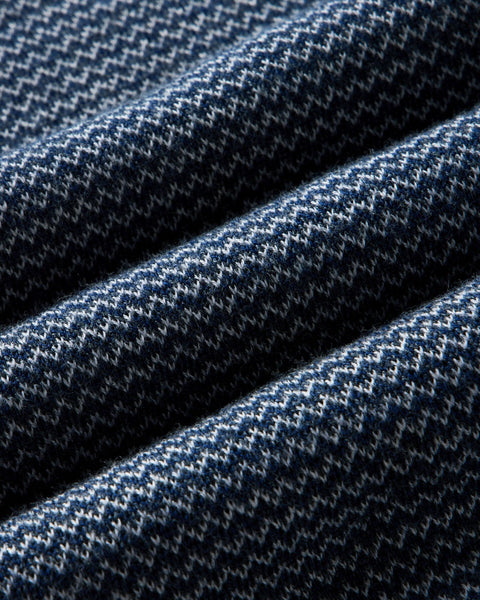 Taylor Stitch The Newton Sweater Polo - Navy Birdseye Merino