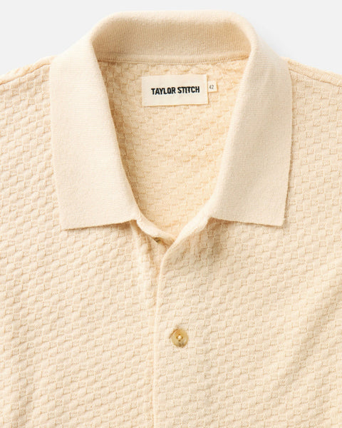 Taylor Stitch The Arlo Sweater Polo - Oat