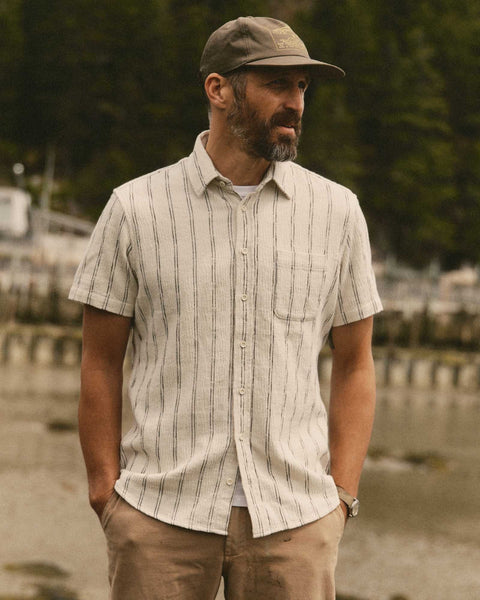 Taylor Stitch The Short Sleeve California - Tide Stripe Hacci