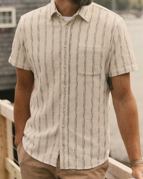 Taylor Stitch The Short Sleeve California - Tide Stripe Hacci