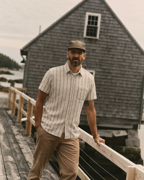 Taylor Stitch The Short Sleeve California - Tide Stripe Hacci