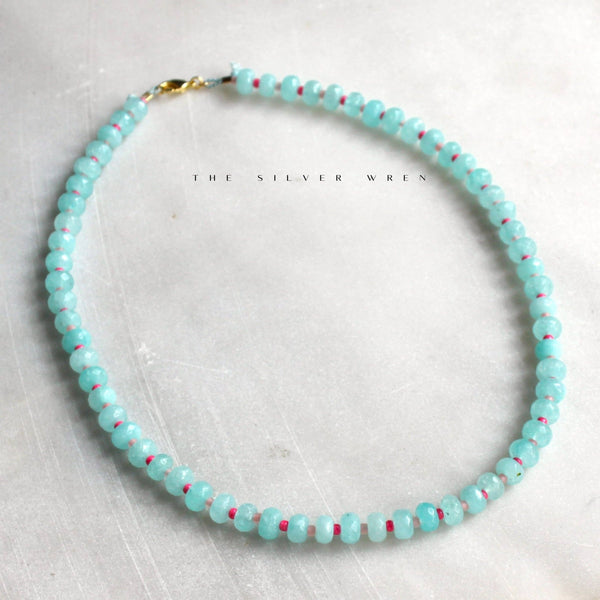 Islands Stone Candy Beaded Necklace - Aqua - nineNORTH | Men's & Women's Clothing Boutique
