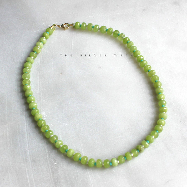 Islands Stone Candy Beaded Necklace - Aqua - nineNORTH | Men's & Women's Clothing Boutique