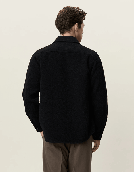 Les Deux Bouclé Overshirt - Black - nineNORTH | Men's & Women's Clothing Boutique