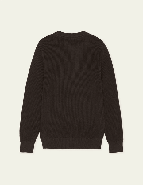 Les Deux Rib Crewneck Knit Sweater - Mole Brown - nineNORTH | Men's & Women's Clothing Boutique