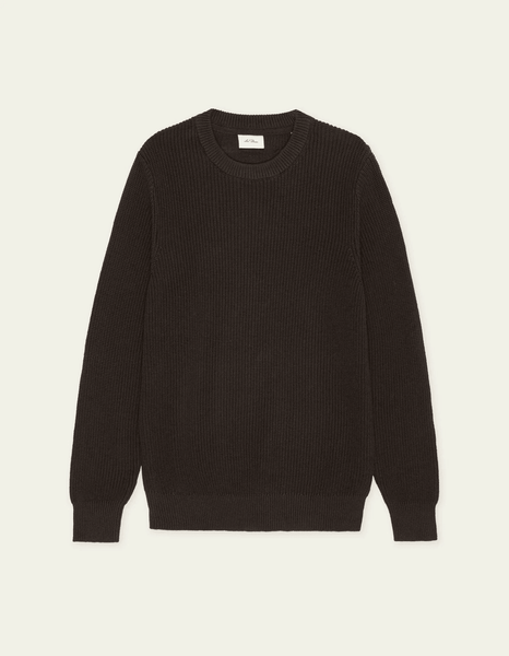 Les Deux Rib Crewneck Knit Sweater - Mole Brown - nineNORTH | Men's & Women's Clothing Boutique