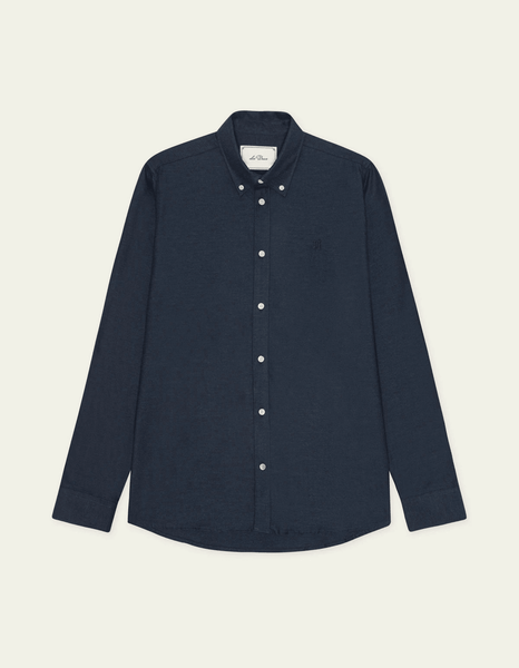 Les Deux Soft Flannel Shirt - Dark Navy Blue - nineNORTH | Men's & Women's Clothing Boutique