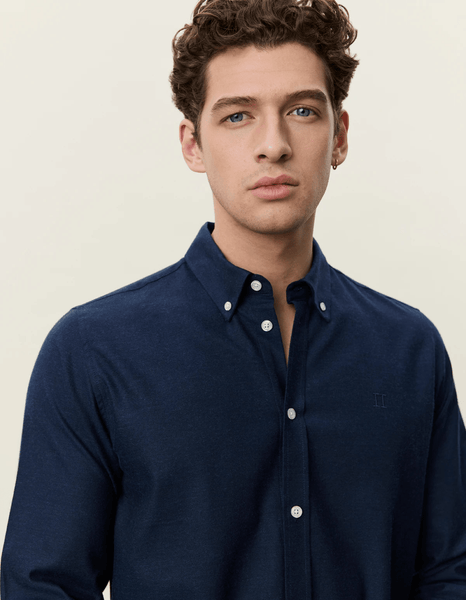 Les Deux Soft Flannel Shirt - Dark Navy Blue - nineNORTH | Men's & Women's Clothing Boutique