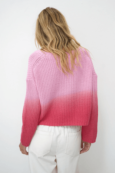 LNA Angle V Dip Dye Sweater / Pink - nineNORTH | Men's & Women's Clothing Boutique